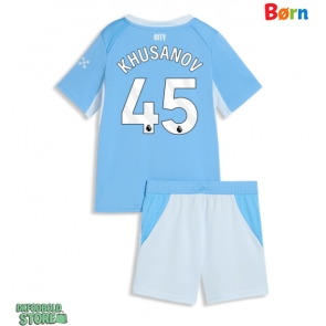 Manchester City Abdukodir Khusanov #45 Replika Babytøj Hjemmebanesæt Børn 2026-27 Kortærmet (+ Korte bukser)